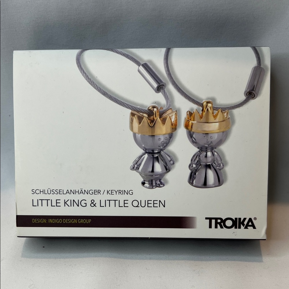 Troika Little King & Little Queen Keychain Set